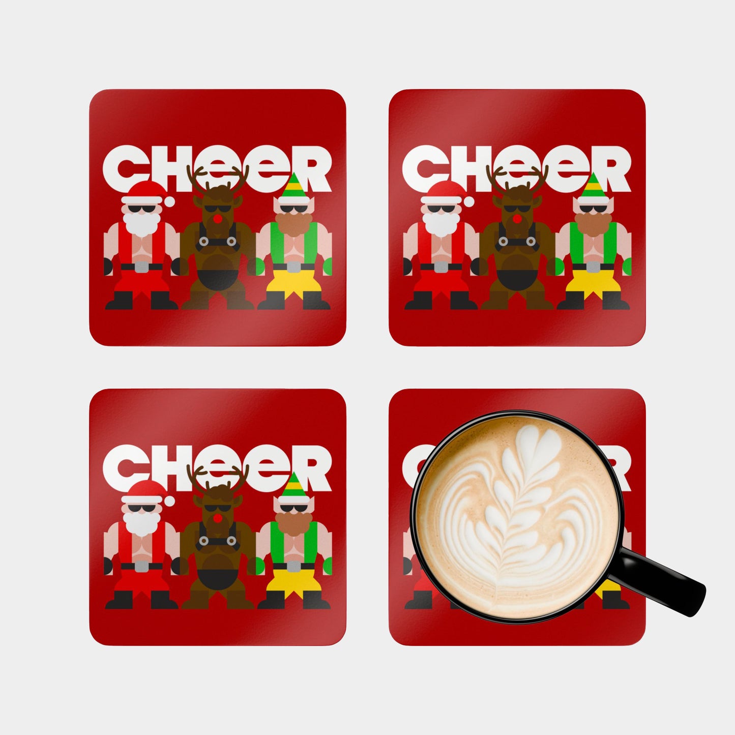 Cheer Corkwood Coaster Set
