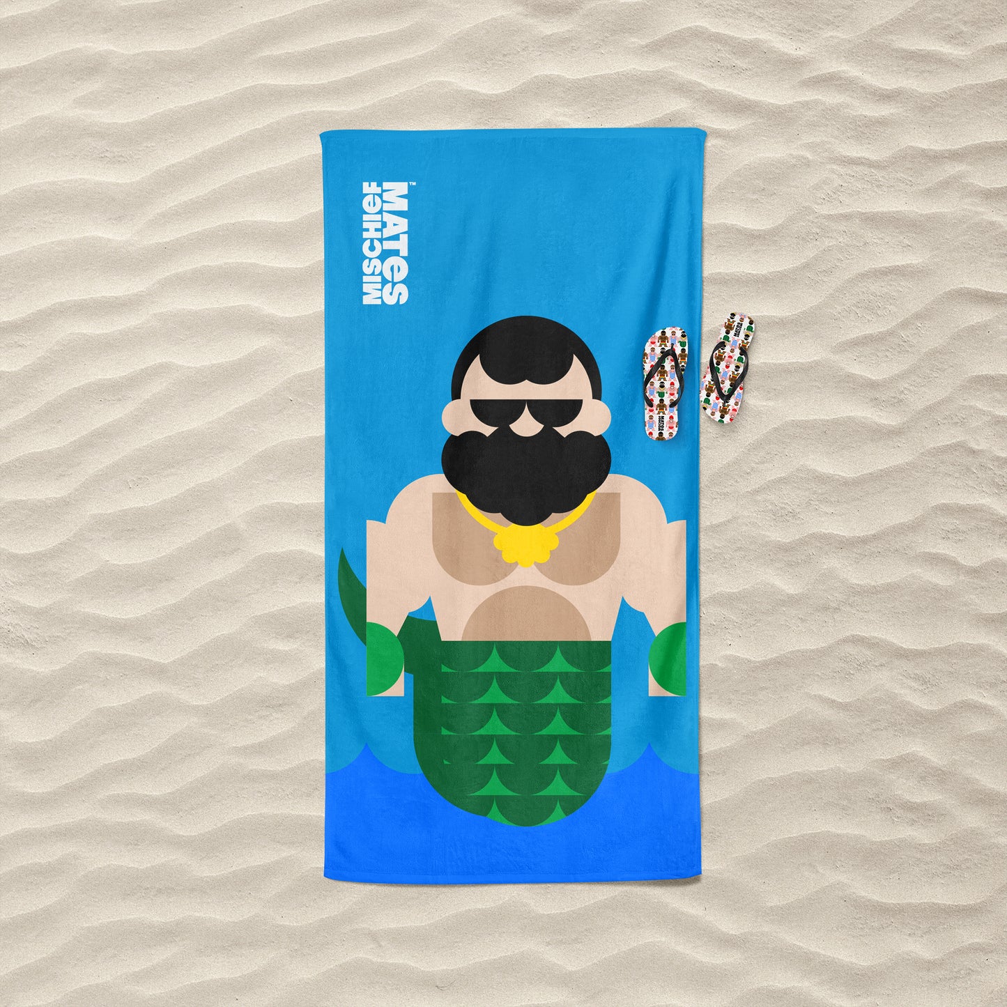 Triton the Merman Pool Towel