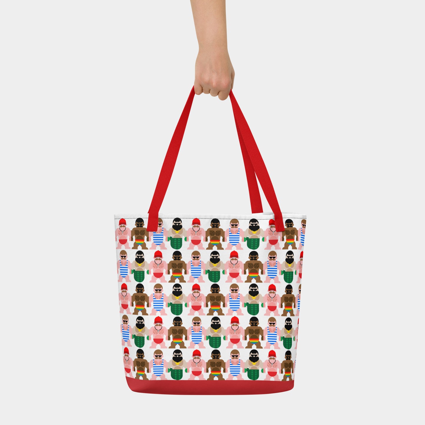 Boys of Summer Beach Tote - Red