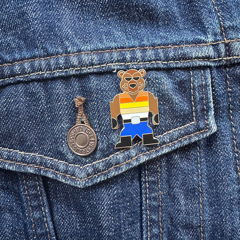 Grizz the Bear Pin