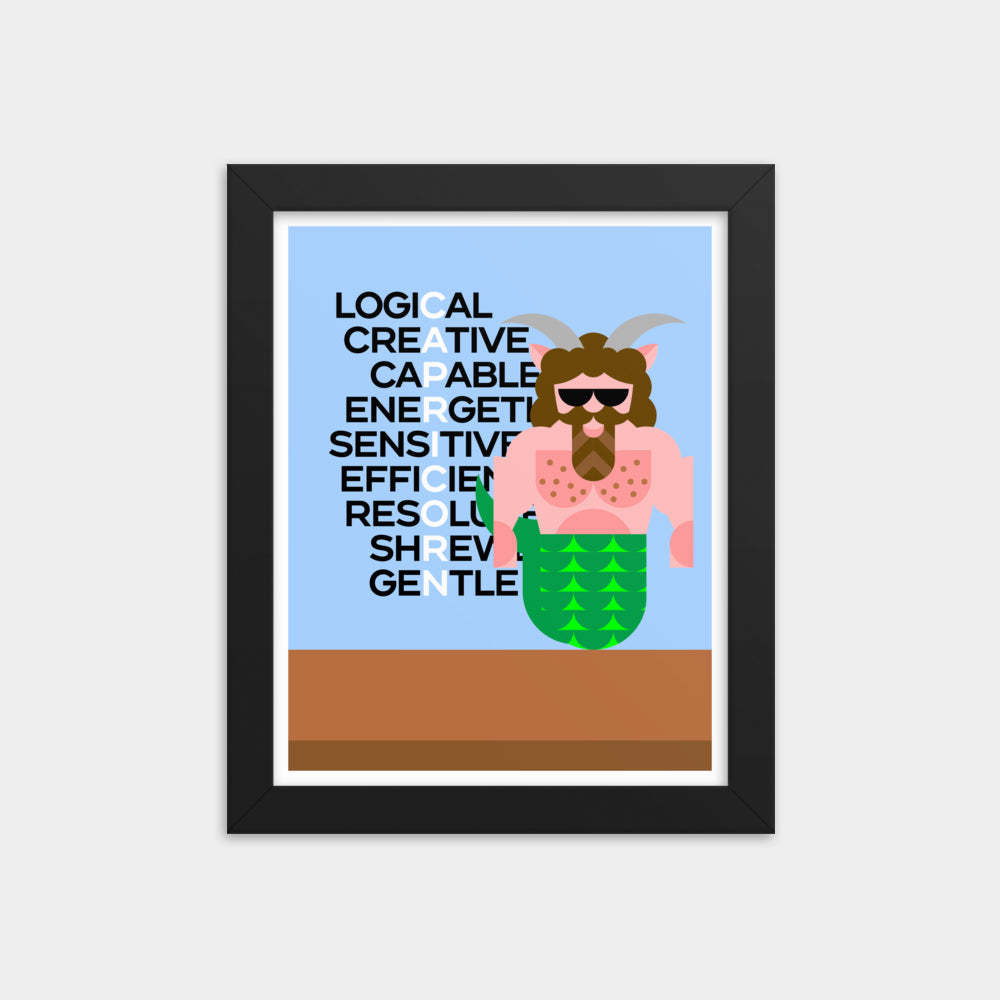 Capricorn Framed Artwork