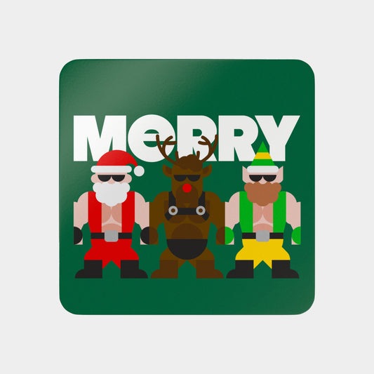 Merry Corkwood Coaster Set