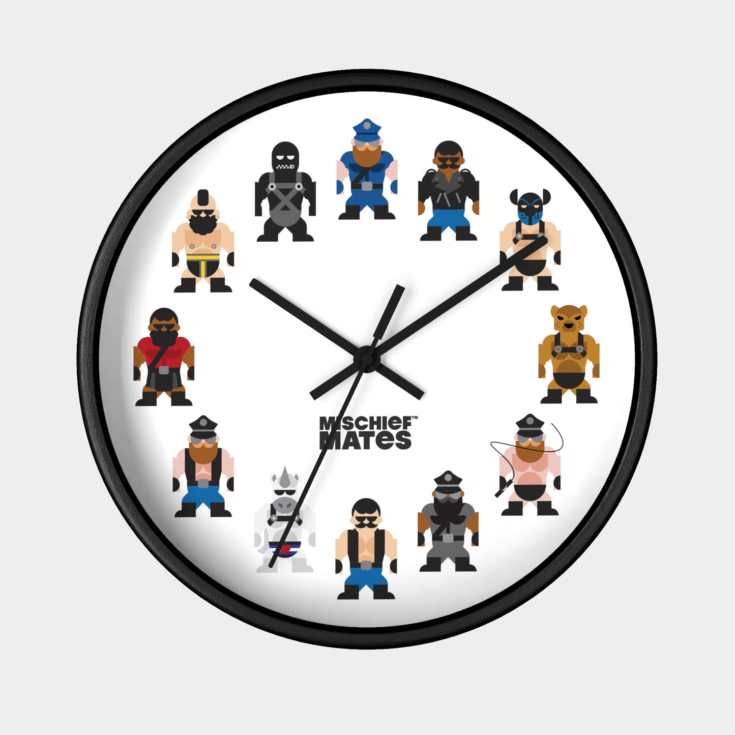 Leather Pride 24/7 Wall Clock