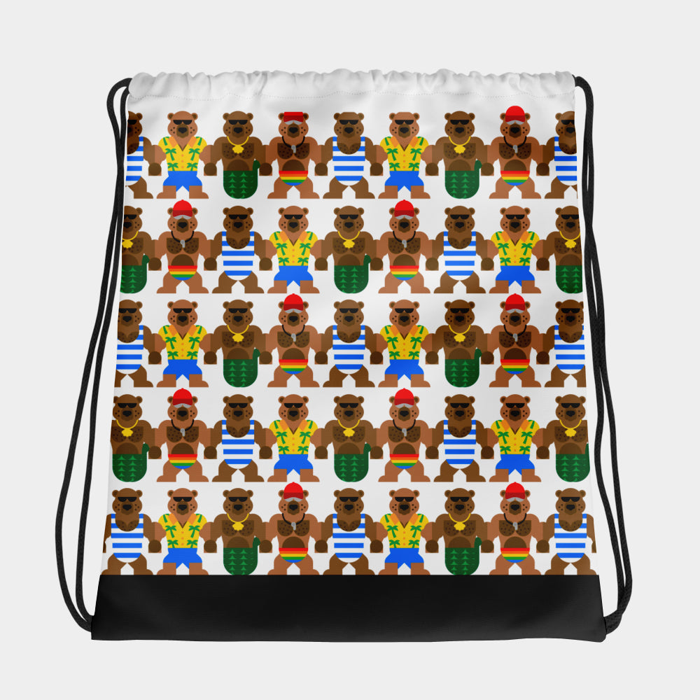 Bears of Summer Drawstring Bag