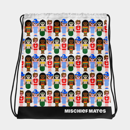 Girls of Summer Drawstring Bag