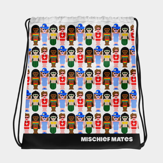 Girls of Summer Drawstring Bag