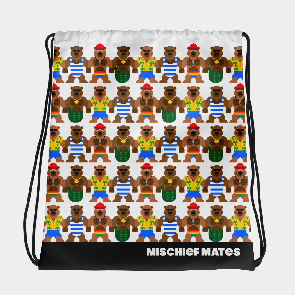 Bears of Summer Drawstring Bag
