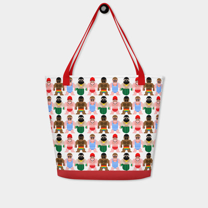 Boys of Summer Beach Tote - Red
