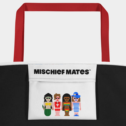 Girls of Summer Beach Tote - Red