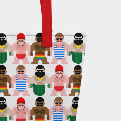 Boys of Summer Beach Tote - Red