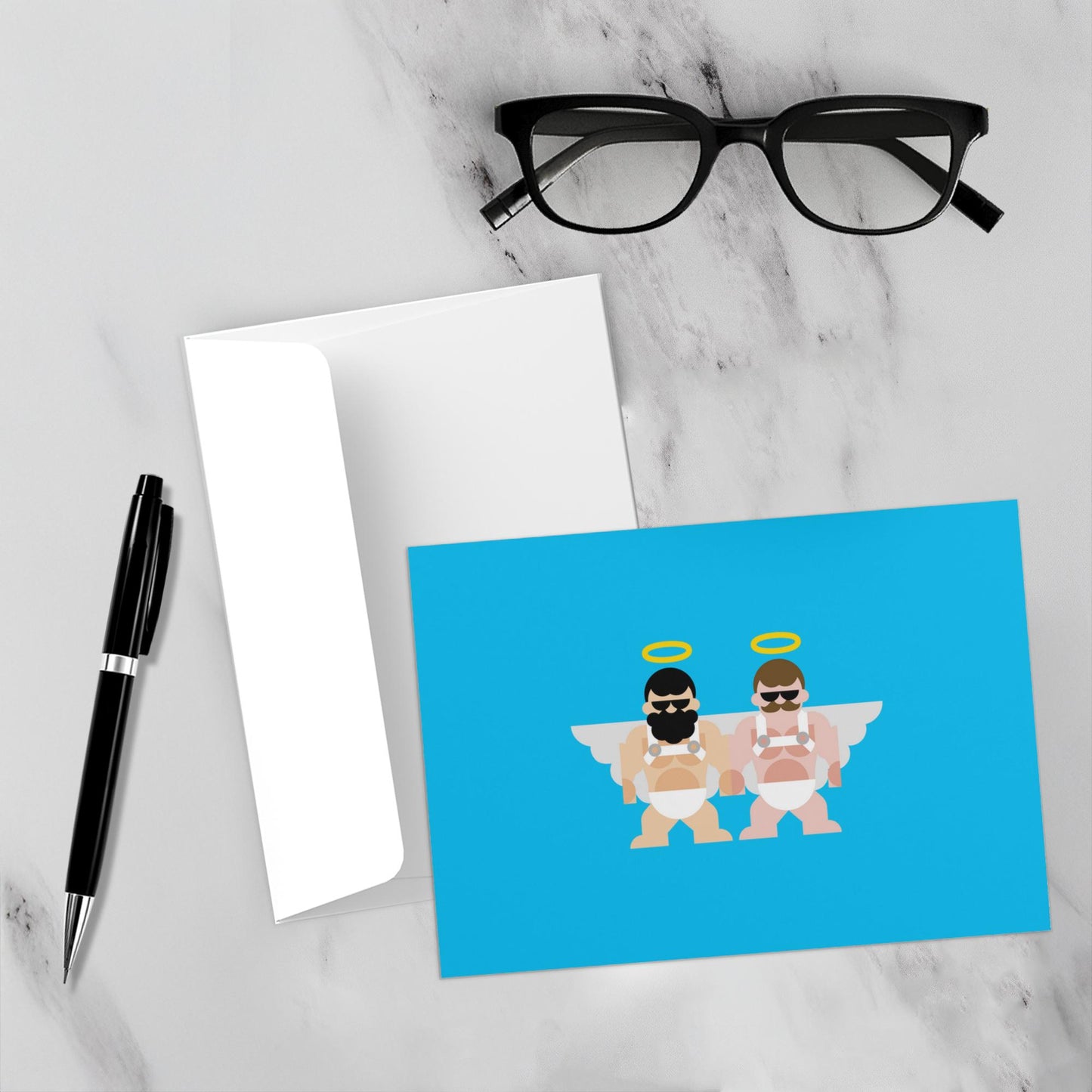 Holiday Angels Card 10-Pack – Blank Inside