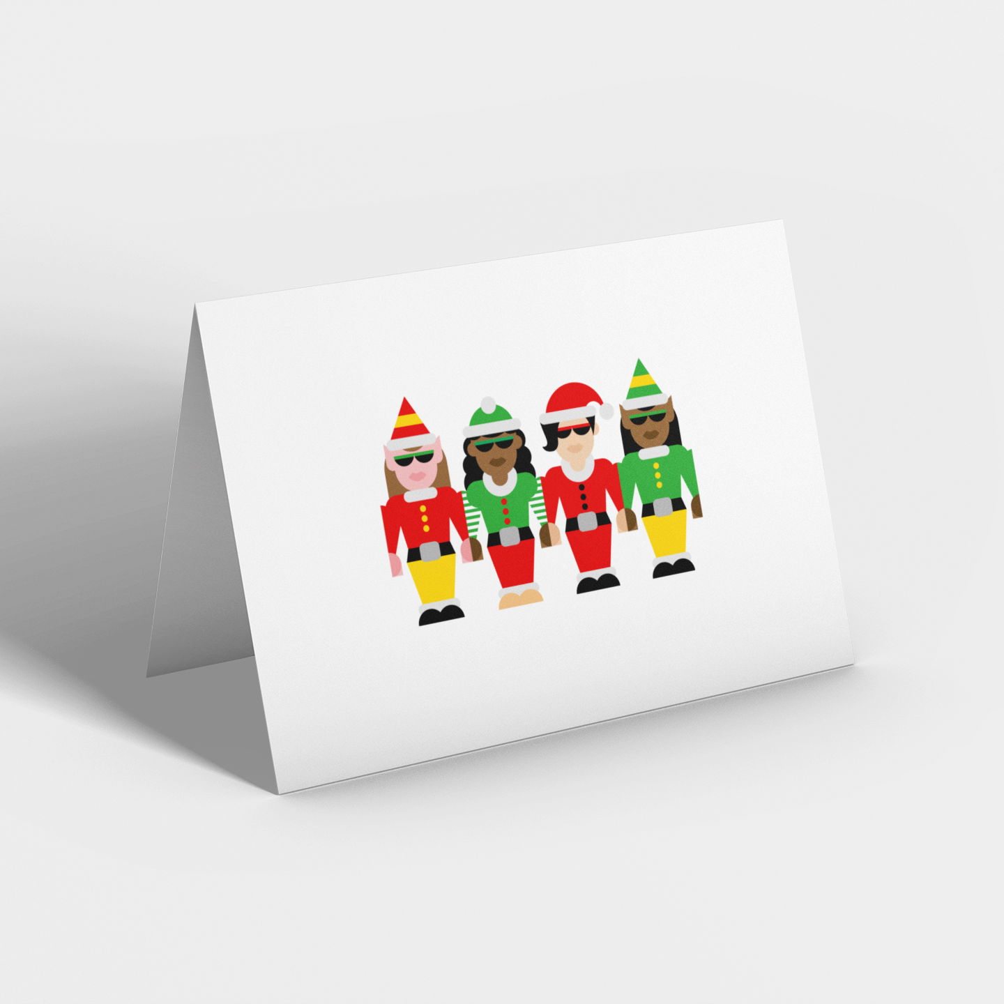 Merry Women Christmas Card 10-Pack – Blank Inside