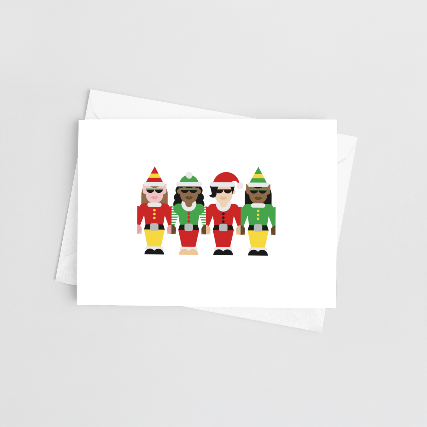 Merry Women Christmas Card 10-Pack – Blank Inside