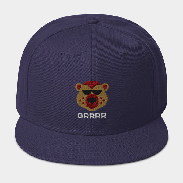 GRRRR Bear Snapback Hat