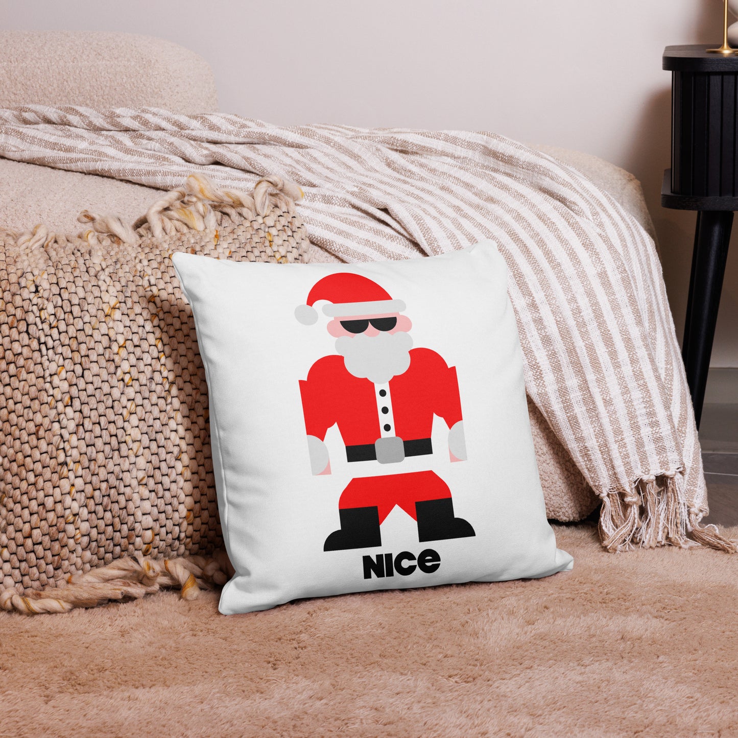 Naughty and Nice Holiday Pillow