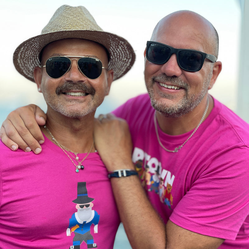 Two Mischief Makers in the PTown Crier and Provincetown Mates tees