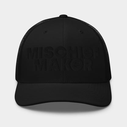 Mischief Maker Trucker Cap - Black