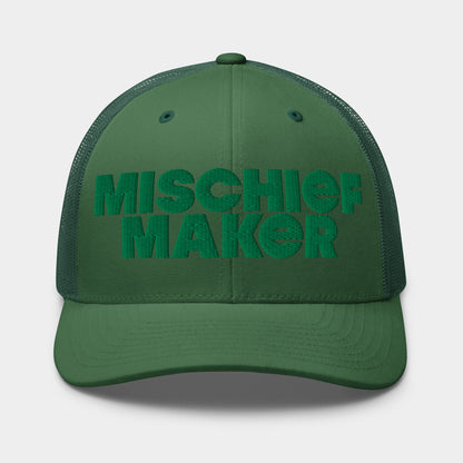 Mischief Maker Trucker Cap - Green