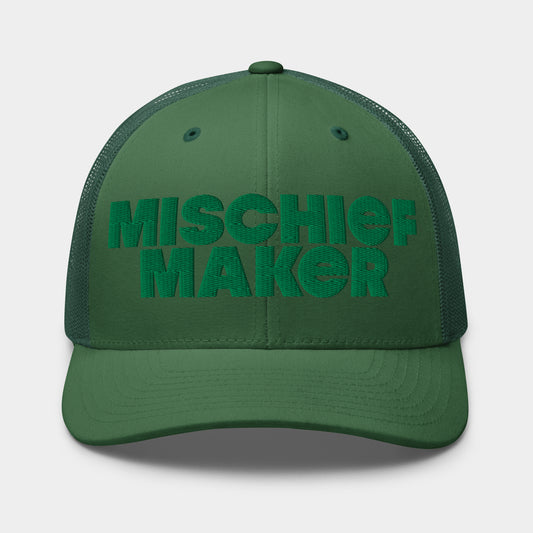 Mischief Maker Trucker Cap - Green