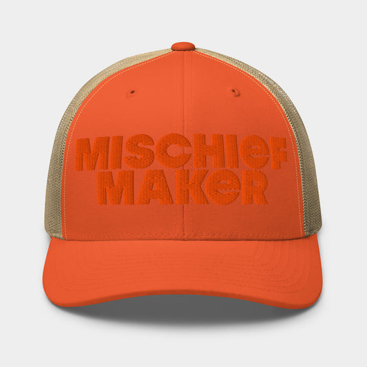 Mischief Maker Trucker Cap - Orange