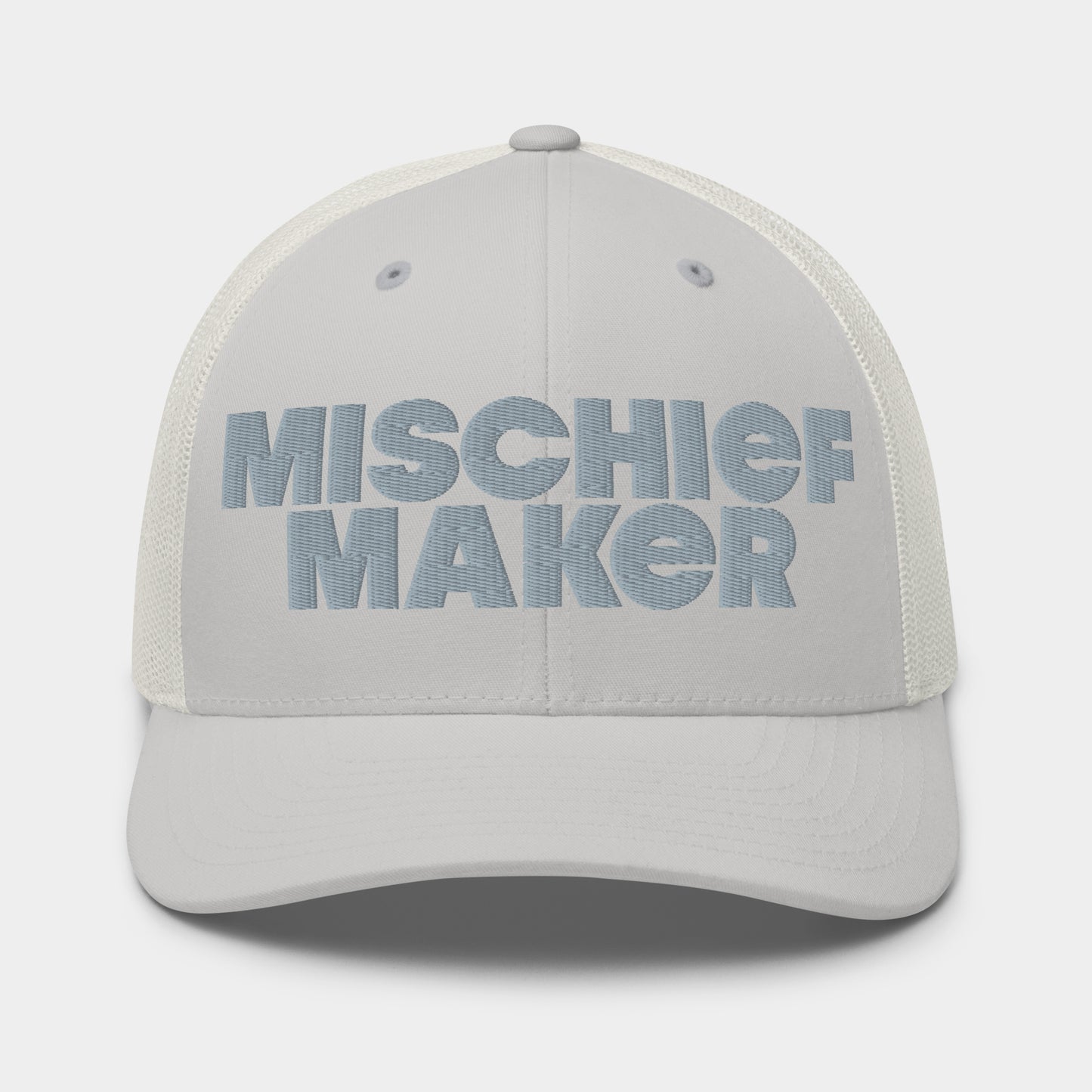Mischief Maker Trucker Cap - Silver