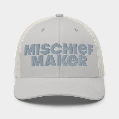 Mischief Maker Trucker Cap - Silver