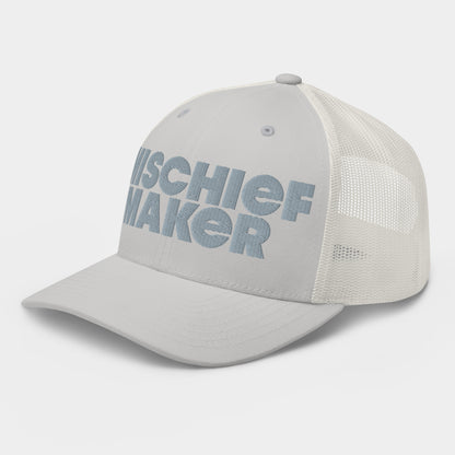 Mischief Maker Trucker Cap - Silver