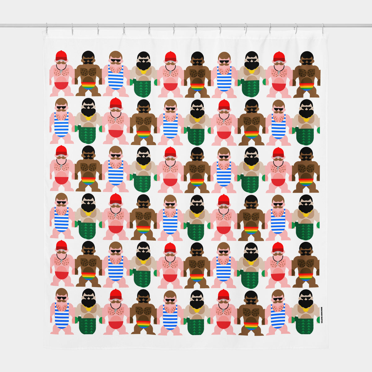 Boys of Summer Shower Curtain
