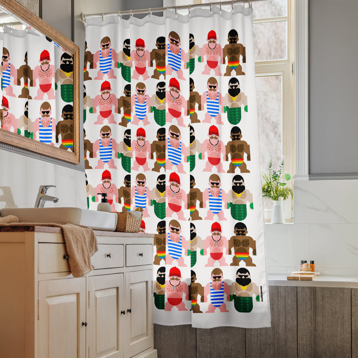 Boys of Summer Shower Curtain