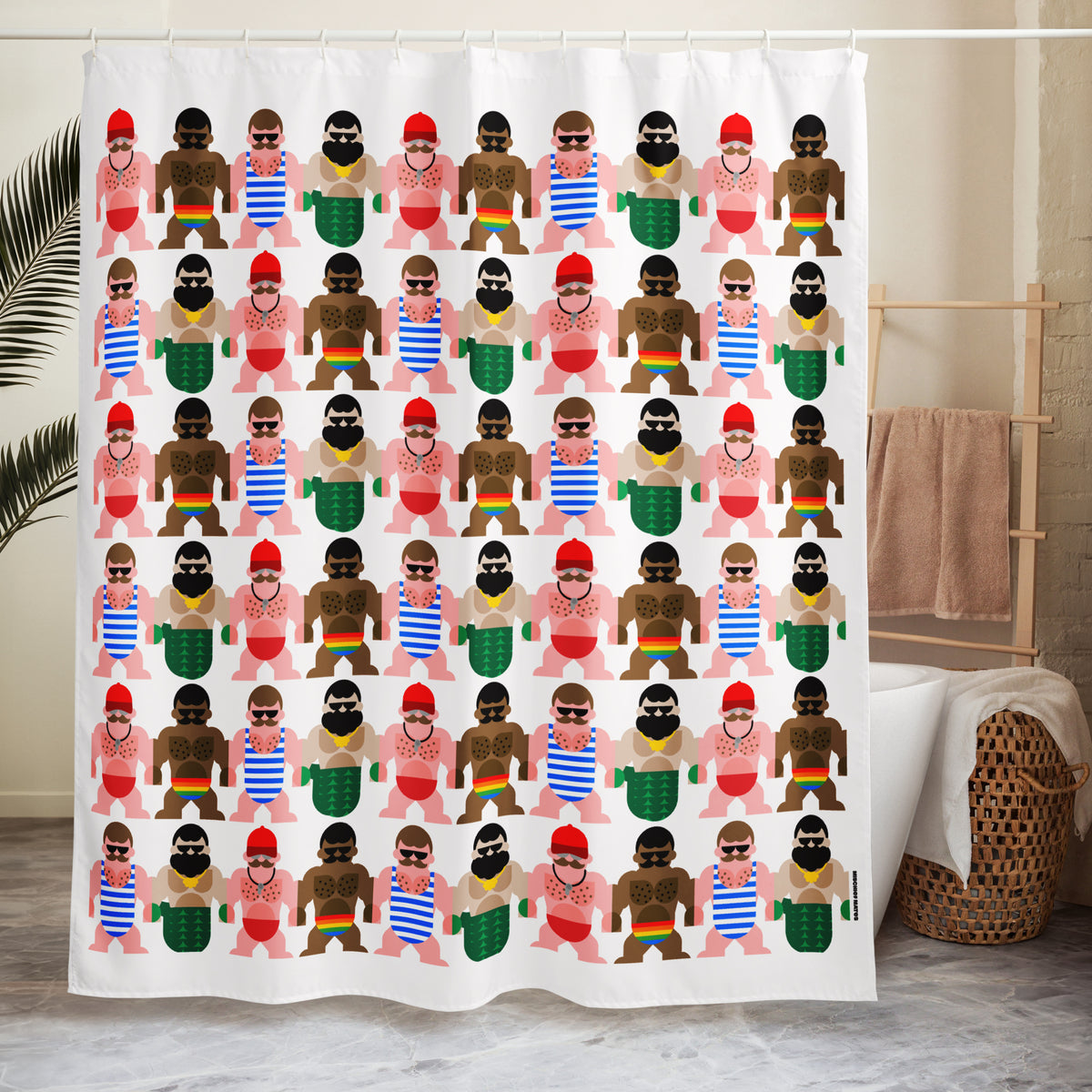 Boys of Summer Shower Curtain