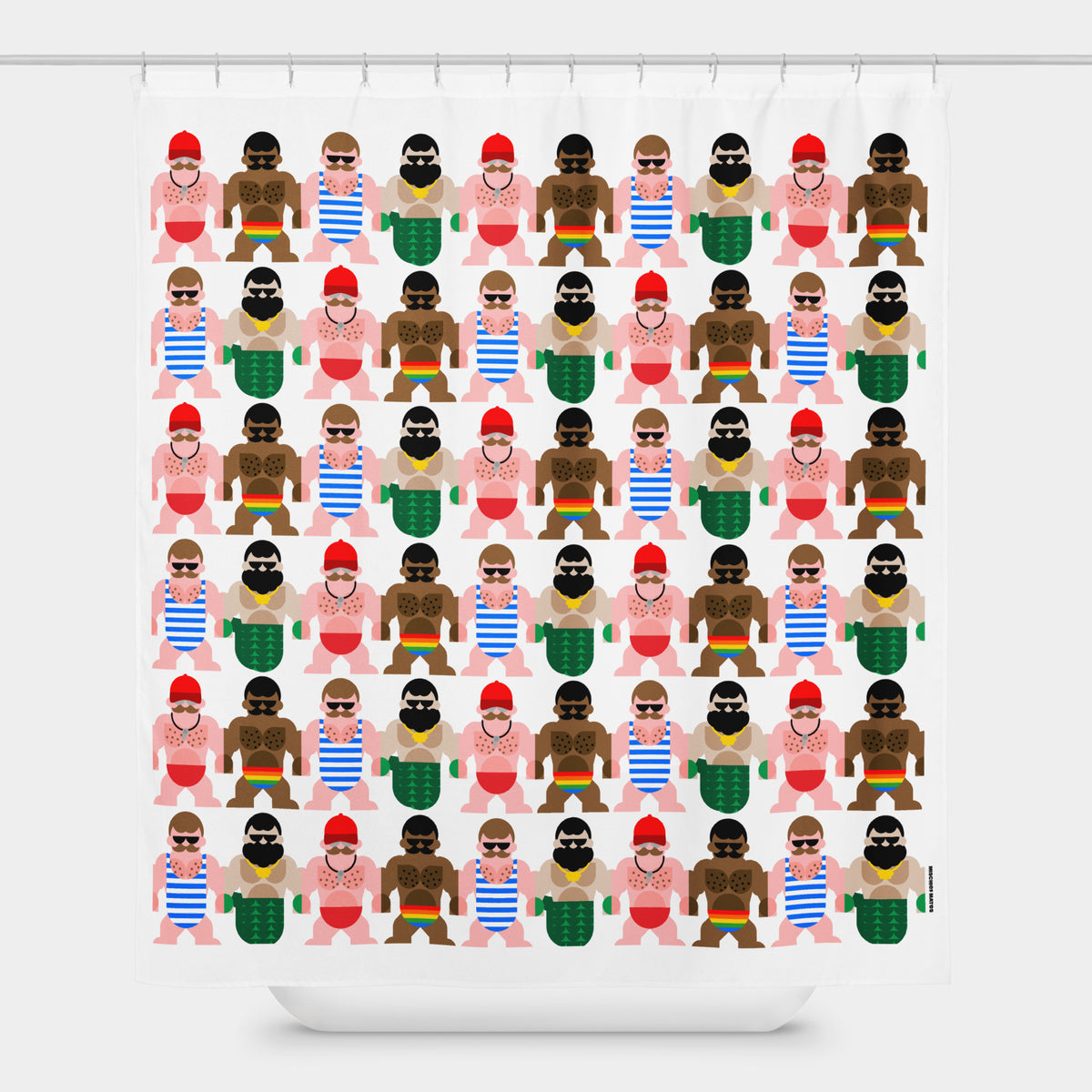 Boys of Summer Shower Curtain