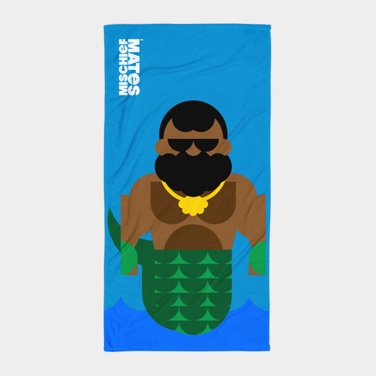 Gil the Merman Beach Towel