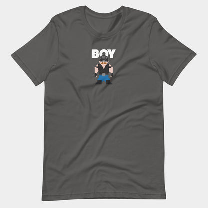 Boy Cliff on Asphalt Gray