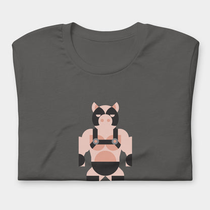 Curly the Pig on Asphalt Gray