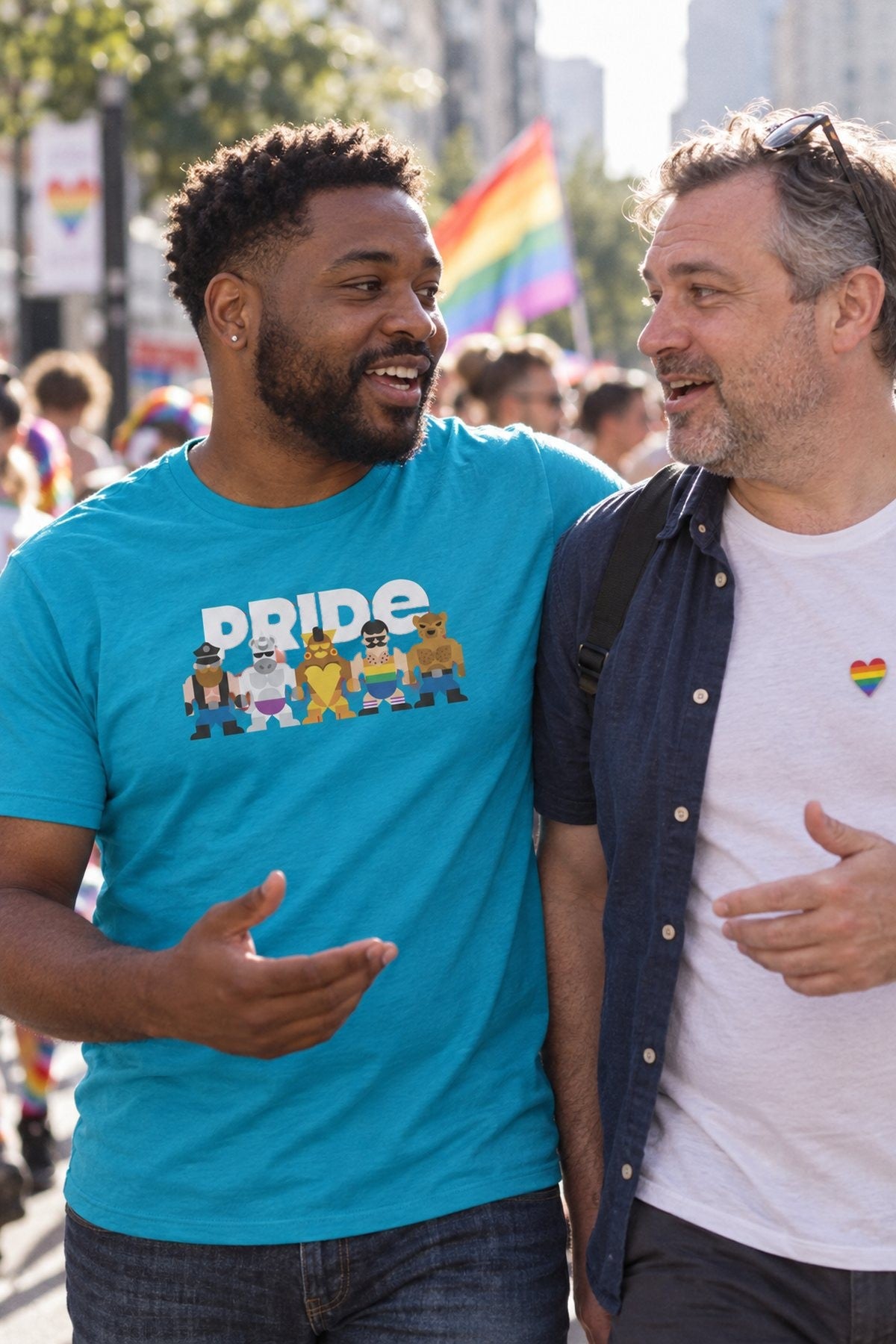Someone wearing the Pride Mates Tee